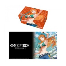Tapete y caja de mazo Nami One Piece Card Game Bandai