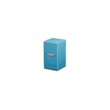 Caja de mazo Satin Tower Deck Box Azul Claro Ultra Pro.