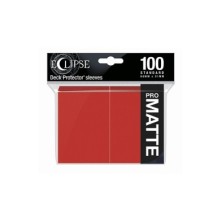 Fundas Eclipse Matte Standard Ultra Pro Color Rojo - Paquete de 100