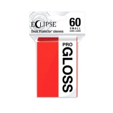 Fundas Small 62mm x 89mm Eclipse Gloss Rojo (60 fundas) Ultra Pro.