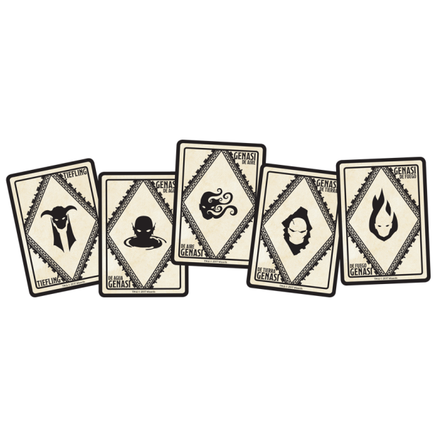 Dungeons & Dragons Cartas de conjuro: Poderes marciales y razas