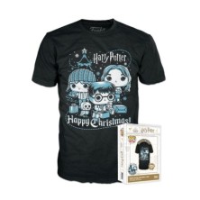Funko Boxed Tee Holiday- Ron, Hermione, Harry M - Harry Potter
