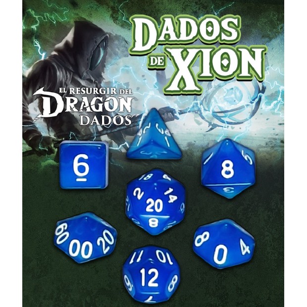 Dados de Xion: Azul Mármeron