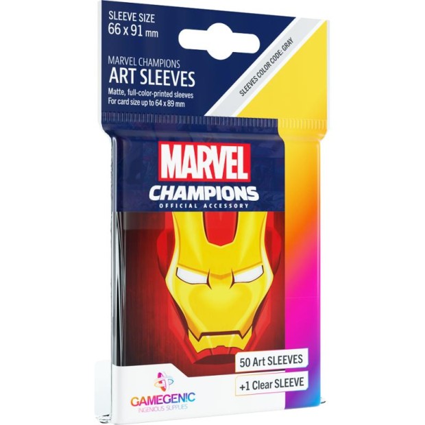 Fundas Ironman Cartas Marvel Champions 66x91mm (50)