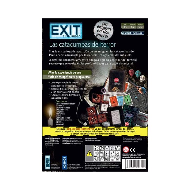 Exit Las Catacumbas del Terror (Nivel Avanzado)