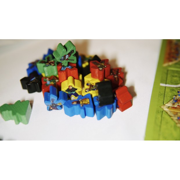 monton de meeples carcassonne aniversario