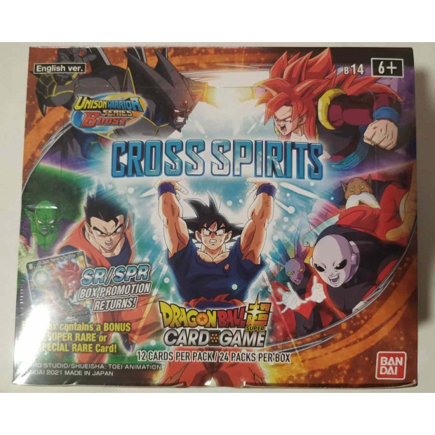 Dragon Ball Unison Warrior CROSS SPIRITS Caja 24 Sobres (Inglés)