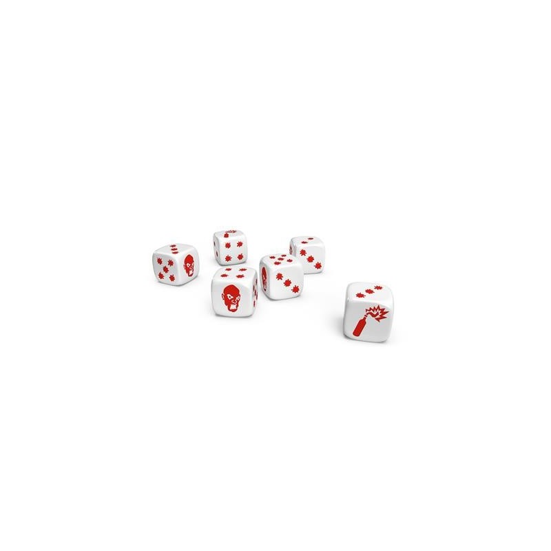 Dés Zombicide – Pack Spécial Noir Et Blanc – Extension Pour Jeux De Rôle – 12 Dés Supplémentaires – Edge Entertainment
