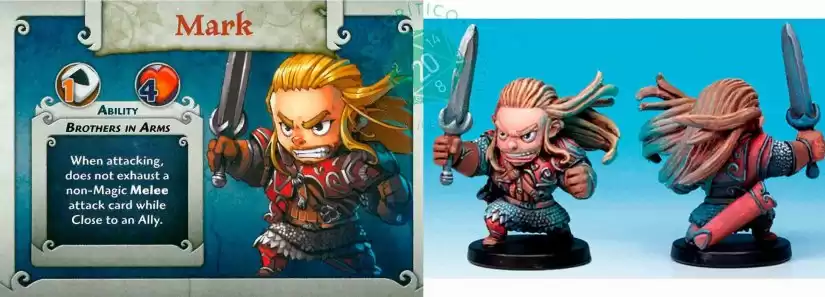 Arcadia Quest Infierno Héroe Miniatura Mark