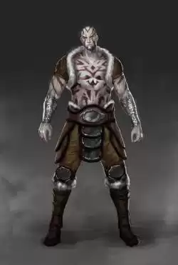 Goliath Raza DnD Personaje Ilustración